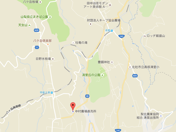 中村農場地図【登山口ナビ】