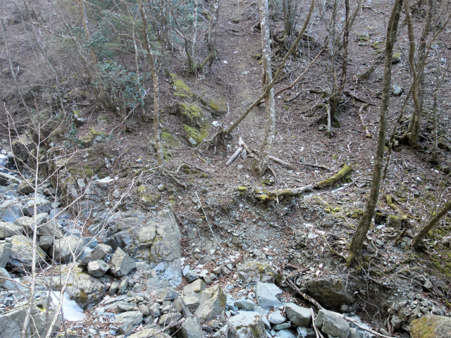 丹沢山（早戸大滝～大滝新道） 登山口コースガイド 大滝沢渡渉【登山口ナビ】