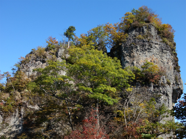 表妙義・金洞山（中ノ岳～鷹戻し～相馬岳） 登山口コースガイド 鷹戻しの頭の岩稜【登山口ナビ】