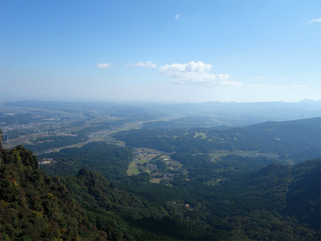 表妙義・金洞山（中ノ岳～鷹戻し～相馬岳） 登山口コースガイド 茨尾根パノラマ台からの関東平野の眺望【登山口ナビ】