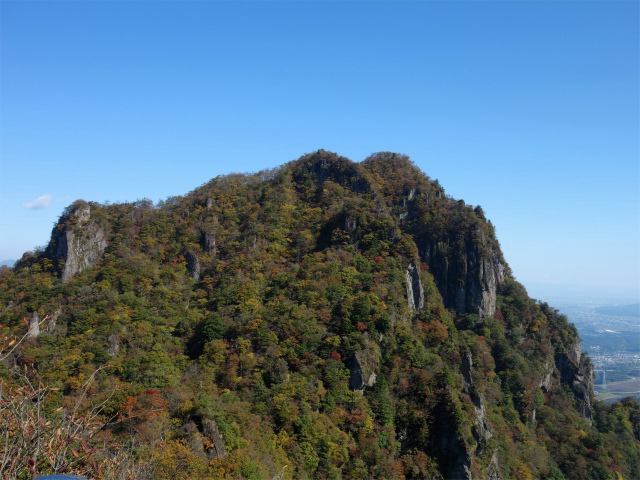 表妙義・金洞山（中ノ岳～鷹戻し～相馬岳） 登山口コースガイド 茨尾根パノラマ台からの相馬岳【登山口ナビ】