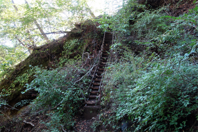 表妙義・金洞山（中ノ岳～鷹戻し～相馬岳） 登山口コースガイド 中間道鉄階段【登山口ナビ】