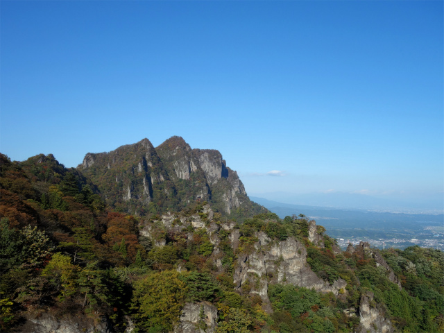 表妙義・金洞山（中ノ岳～鷹戻し～相馬岳） 登山口コースガイド 天狗のひょうていから相馬岳の眺望【登山口ナビ】