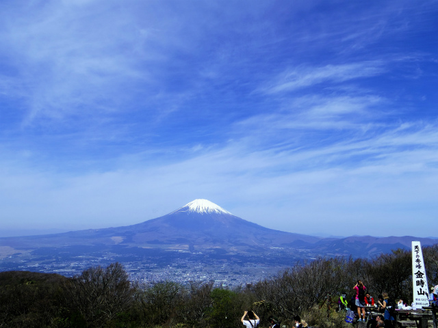 金時山（金時神社コース） 山頂からの富士山【登山口コースガイド】