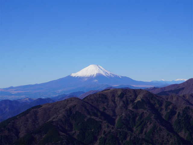 大山(不動尻~唐沢峠)登山口コースガイド 富士見台からの富士山の眺望【登山口ナビ】