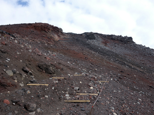 富士山 剣ヶ峰~お鉢巡り(富士宮ルート/無雪期日帰り)登山口コースガイド ブルドーザー道分岐【登山口ナビ】