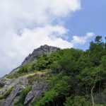 乾徳山（徳和峠～道満尾根コース）露岩の展望台からの山頂【登山口ナビ】