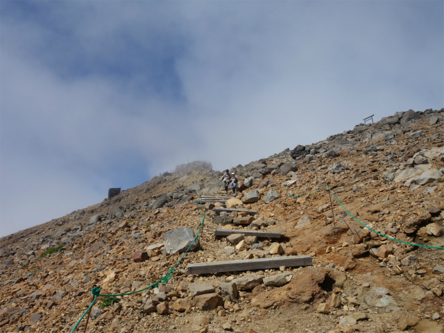 御嶽山・剣ヶ峰（黒沢口登山道） 登山口コースガイド山頂手前【登山口ナビ】
