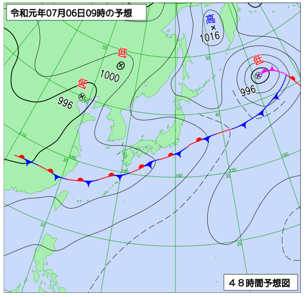 今週末のお天気は 梅雨前線の活発さを測る相当温位とは 登山口の駐車場情報 マイカー登山のことなら登山口ナビ