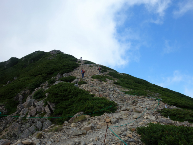 仙丈ヶ岳（北沢峠～小仙丈尾根）登山口コースガイド 砂礫の稜線【登山口ナビ】