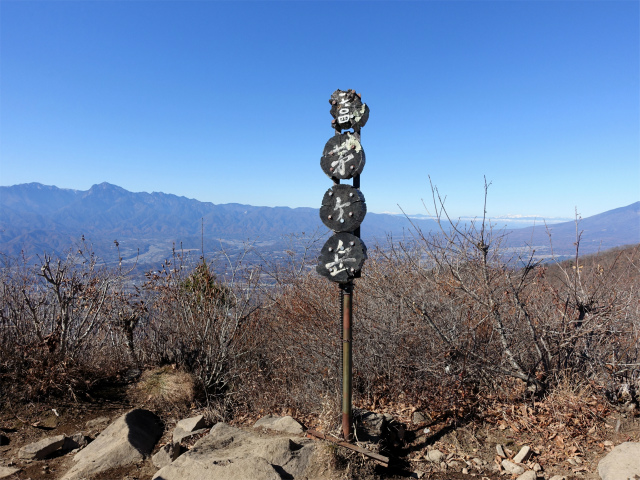 茅ヶ岳（深田記念公園～女岩コース） 登山口コースガイド 茅ヶ岳山頂【登山口ナビ】