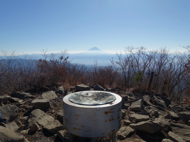 茅ヶ岳（深田記念公園～女岩コース） 登山口コースガイド 茅ヶ岳山頂からの富士山【登山口ナビ】