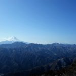 滝子山（南陵/寂ショウ尾根）登山口コースガイド 山頂からの御坂山地と富士山【登山口ナビ】