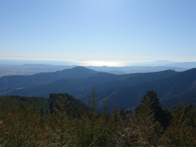 大山（日向～雷ノ峰尾根）登山口コースガイド 相模湾の眺望【登山口ナビ】