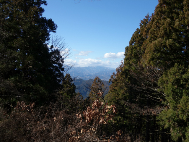高尾山6号路（びわ滝コース）・景信山 登山口コースガイド 景信山山頂からの富士山の眺望【登山口ナビ】