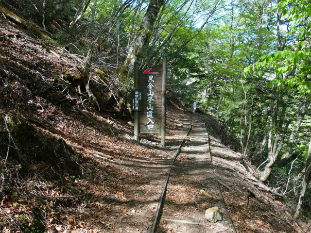 黒金山（西沢渓谷～牛首のタル） 登山口コースガイド 登山道入口【登山口ナビ】