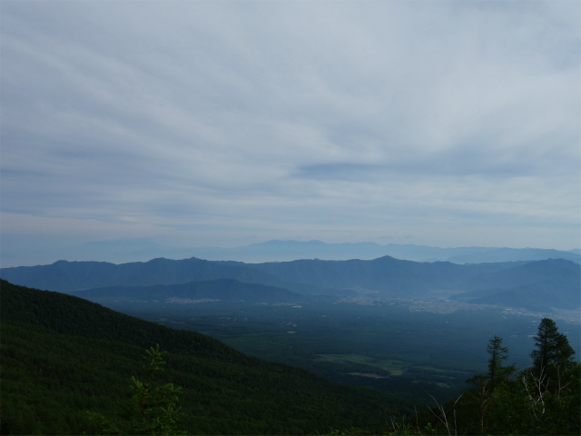 富士山 剣ヶ峰（馬返口/吉田ルート）登山口コースガイド 五合目から御坂山地の眺望【登山口ナビ】