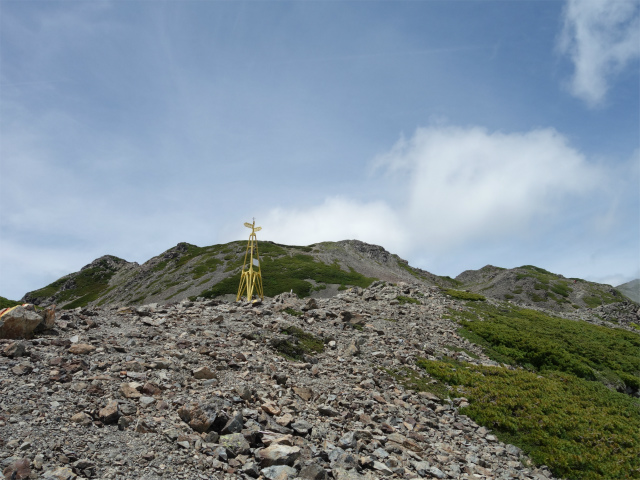 農鳥岳（奈良田～大門沢～西農鳥岳）登山口コースガイド 下降点分岐【登山口ナビ】