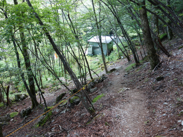 農鳥岳（奈良田～大門沢～西農鳥岳）登山口コースガイド 迂回路【登山口ナビ】