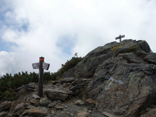 アサヨ峰（北沢峠～栗沢山）登山口コースガイド アサヨ峰山頂【登山口ナビ】