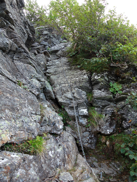 アサヨ峰（北沢峠～栗沢山）登山口コースガイド 鎖場【登山口ナビ】