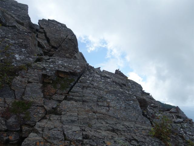 アサヨ峰（北沢峠～栗沢山）登山口コースガイド 岩稜のトラバース【登山口ナビ】