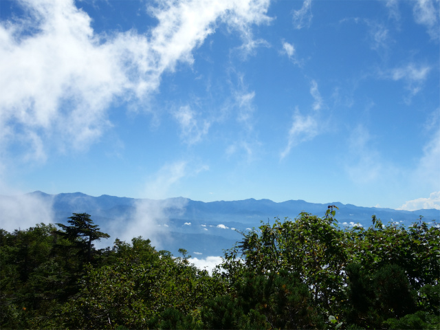 空木岳（池山尾根ルート）登山口コースガイド 空木平分岐からの南アルプスの眺望【登山口ナビ】