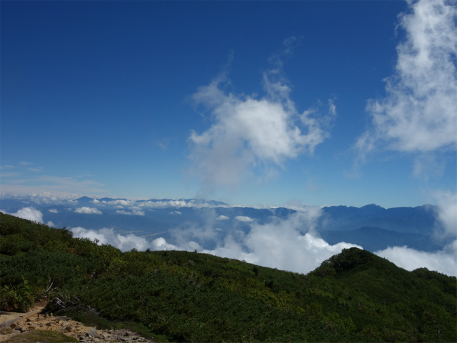 空木岳（池山尾根ルート）登山口コースガイド 八ヶ岳の眺望【登山口ナビ】