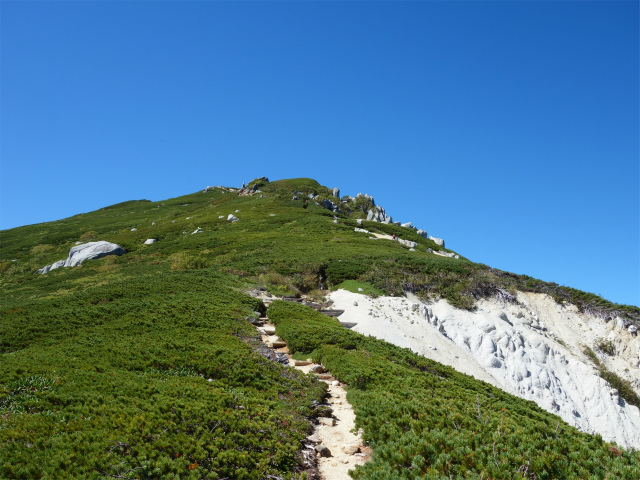 空木岳（池山尾根ルート）登山口コースガイド 崖【登山口ナビ】