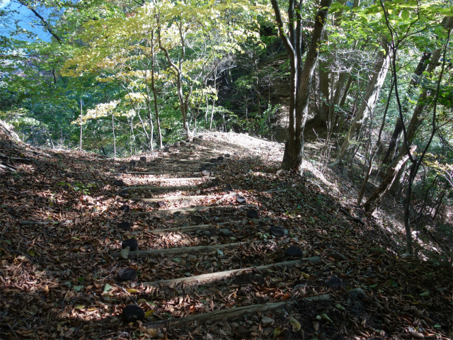 表妙義・中間道（石門めぐり～妙義神社） 登山口コースガイド 木階段【登山口ナビ】