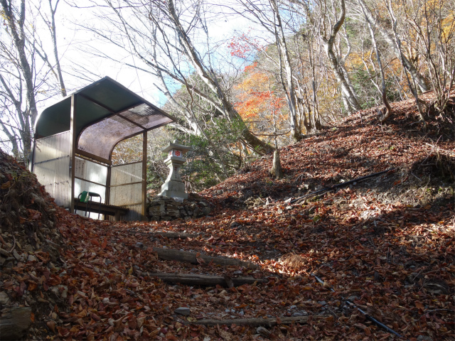 七面山（表参道）登山口コースガイド 二十一丁目ベンチ【登山口ナビ】