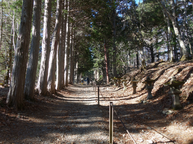 七面山（表参道）登山口コースガイド 直線的な参道【登山口ナビ】