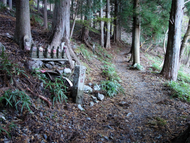 七面山（北参道～希望峰）登山口コースガイド 一丁目地蔵【登山口ナビ】