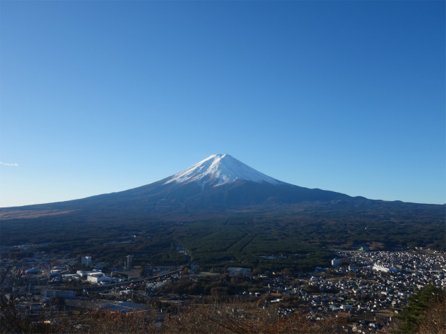 三ツ峠山（天上山・府戸尾根）登山口コースガイド 河口湖天上山公園からの富士山の眺望【登山口ナビ】