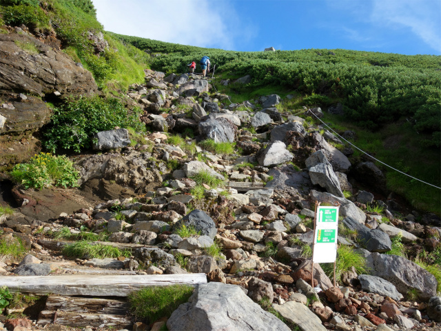 御嶽山・剣ヶ峰（田の原～王滝口登山道）登山口コースガイド 急登【登山口ナビ】