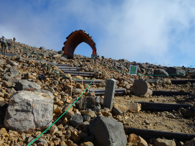 御嶽山・剣ヶ峰（田の原～王滝口登山道）登山口コースガイド 黒沢十字路トラバース道分岐【登山口ナビ】