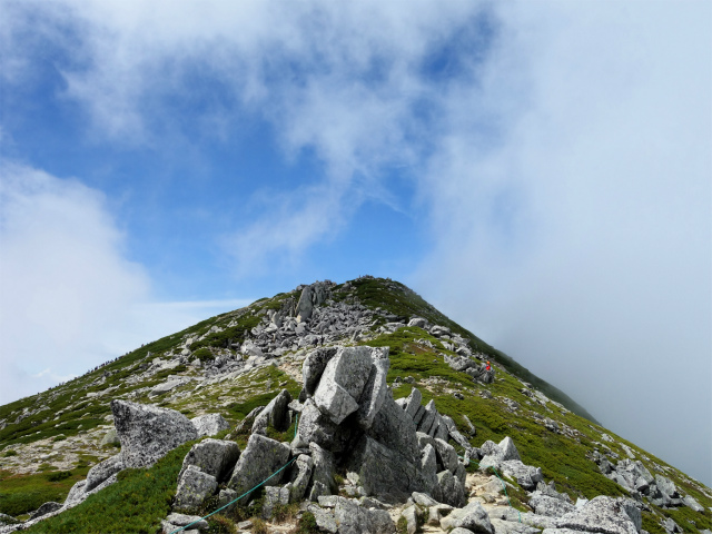 木曽駒ヶ岳(桂小場・西駒ルート)登山口コースガイド 山頂直下【登山口ナビ】