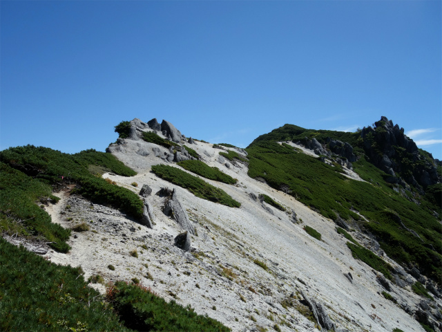 燕岳(中房登山口~東沢乗越)登山口コースガイド 稜線【登山口ナビ】