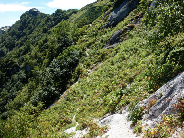 燕岳(中房登山口~東沢乗越)登山口コースガイド 北燕岳のトラバース【登山口ナビ】