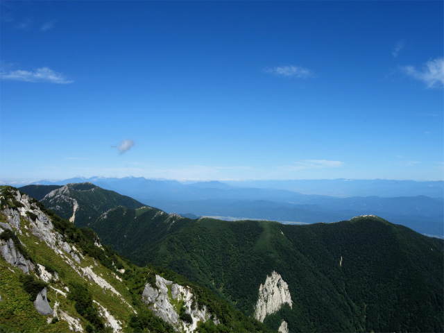 燕岳(中房登山口~東沢乗越)登山口コースガイド 北燕岳山頂から妙高戸隠連峰の眺望【登山口ナビ】