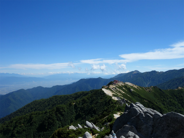 燕岳(中房登山口~東沢乗越)登山口コースガイド 燕岳山頂からの中央アルプスの眺望【登山口ナビ】