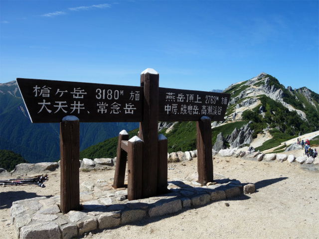 燕岳（中房登山口～合戦尾根）登山口コースガイド 燕山荘から燕岳の眺望【登山口ナビ】