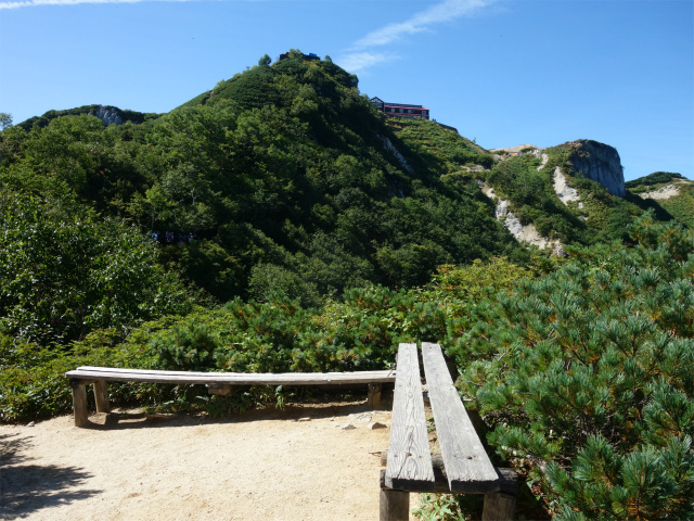 燕岳（中房登山口～合戦尾根）登山口コースガイド 最終ベンチ【登山口ナビ】
