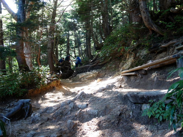 燕岳（中房登山口～合戦尾根）登山口コースガイド 富士見ベンチ【登山口ナビ】