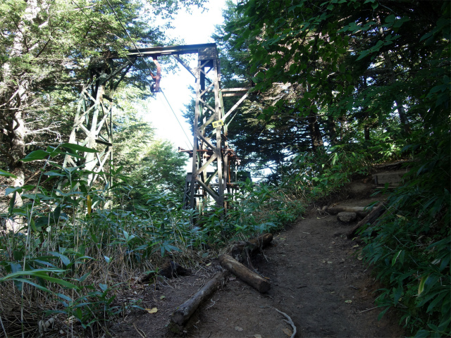 燕岳（中房登山口～合戦尾根）登山口コースガイド 荷揚げ用ケーブルカー【登山口ナビ】