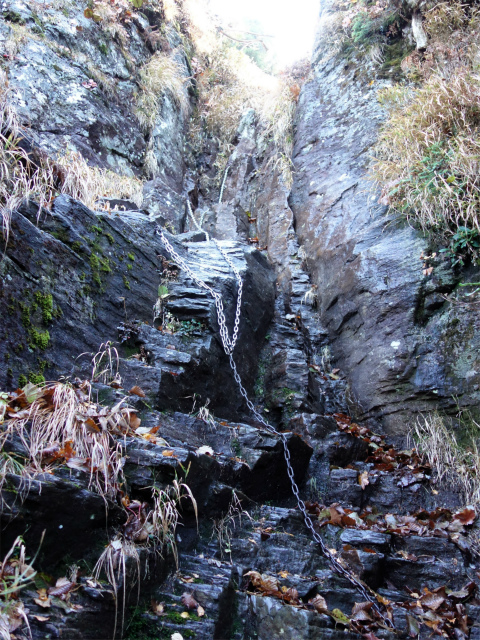 武尊山(武尊神社~剣ヶ峰山周回)登山口コースガイド 急峻な鎖場【登山口ナビ】