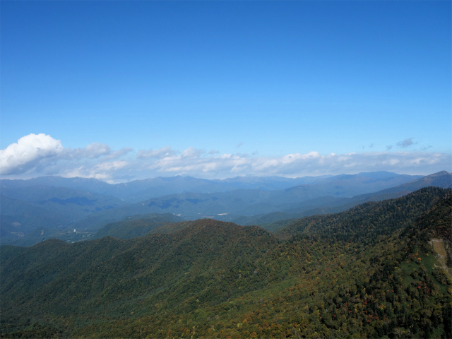 武尊山(武尊神社~剣ヶ峰山周回)登山口コースガイド 剣ヶ峰山山頂から志賀高原の眺望【登山口ナビ】